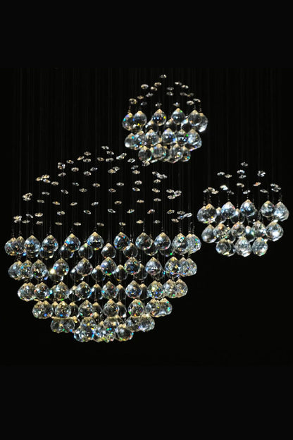 Multi-Balls Chrome Crystal Chandelier - everlamps