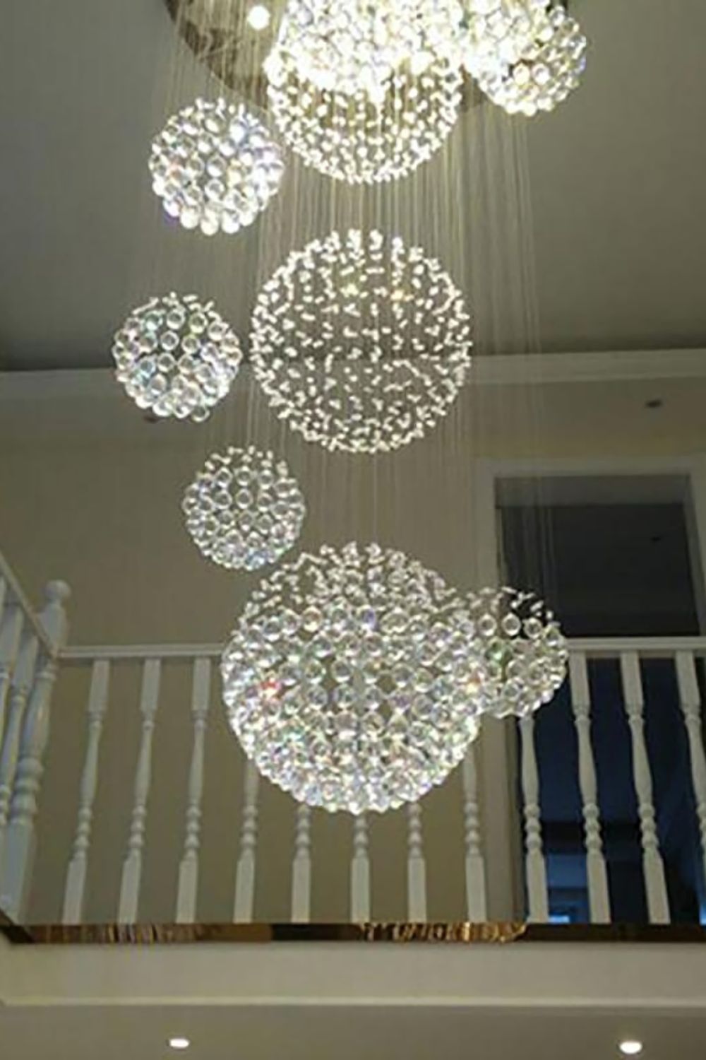 Multi-Balls Chrome Crystal Chandelier - everlamps
