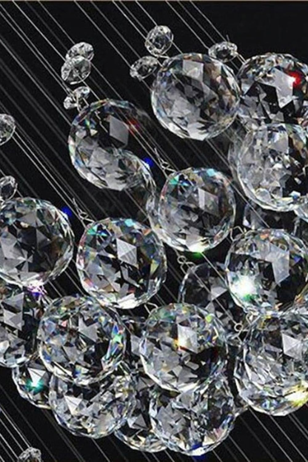 Multi-Balls Chrome Crystal Chandelier - everlamps