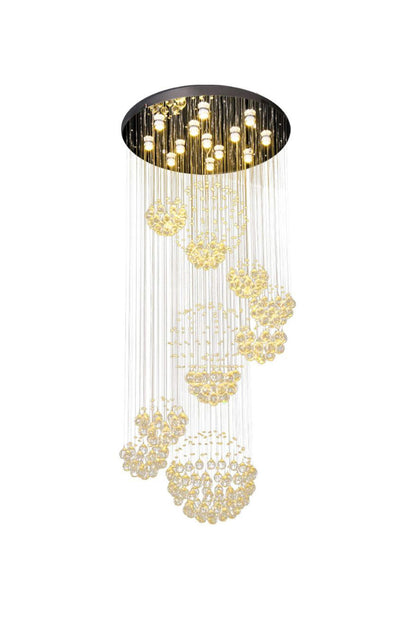 Multi-Balls Chrome Crystal Chandelier - everlamps