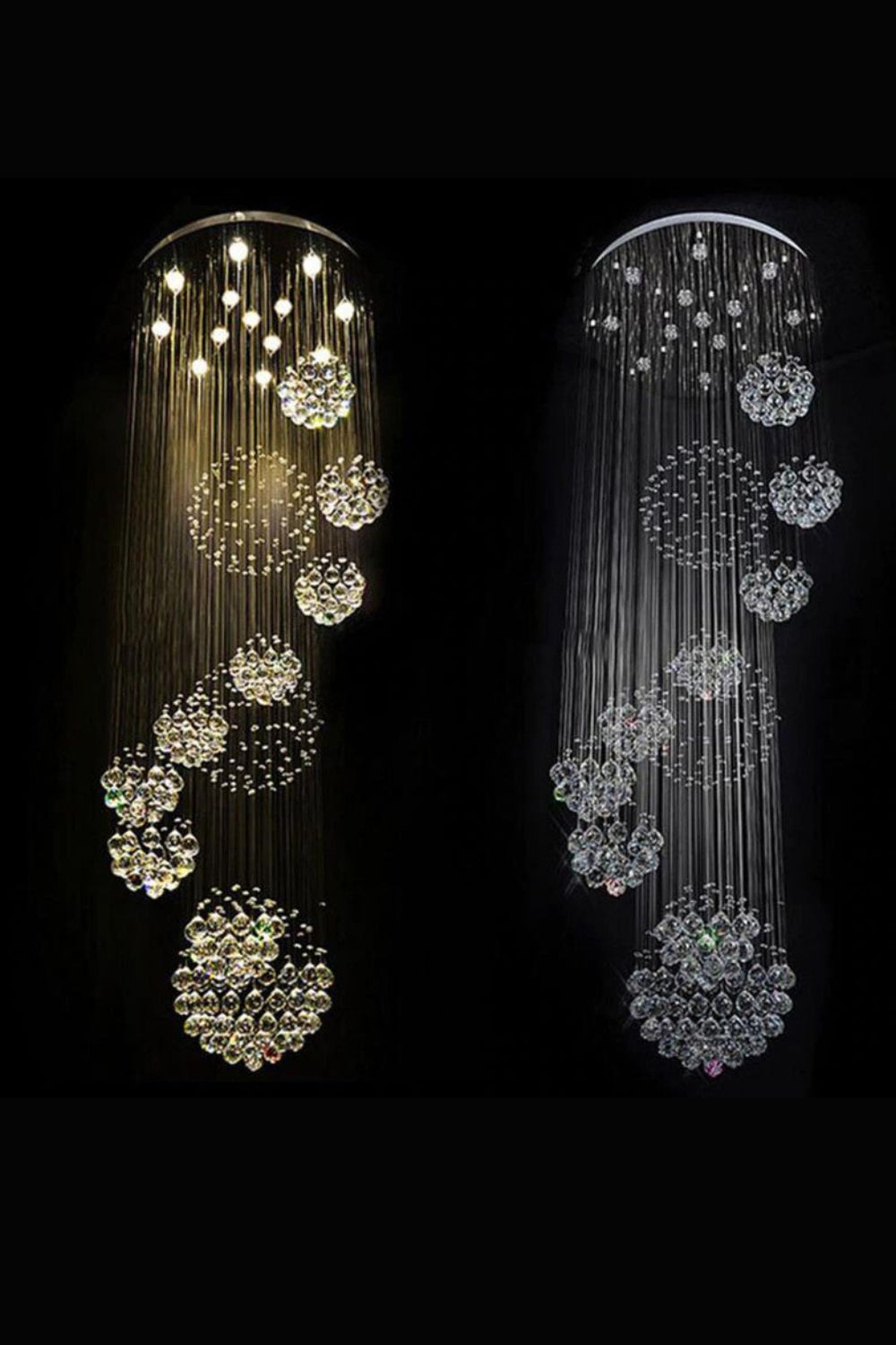 Multi-Balls Chrome Crystal Chandelier - everlamps