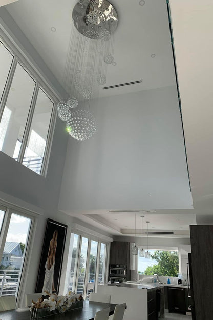 Multi-Balls Chrome Crystal Chandelier - everlamps