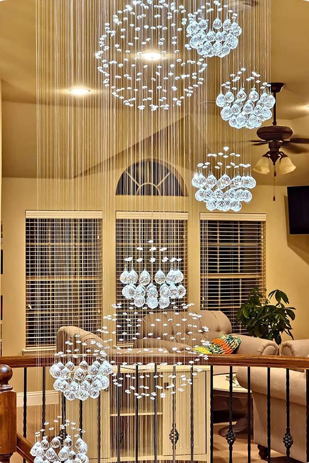 Multi-Balls Chrome Crystal Chandelier - everlamps
