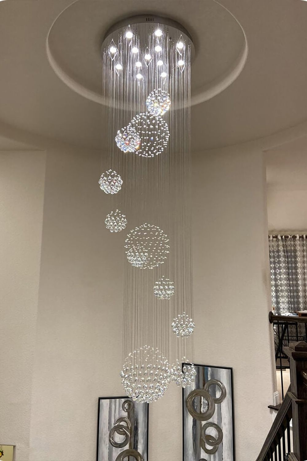 Multi-Balls Chrome Crystal Chandelier - everlamps