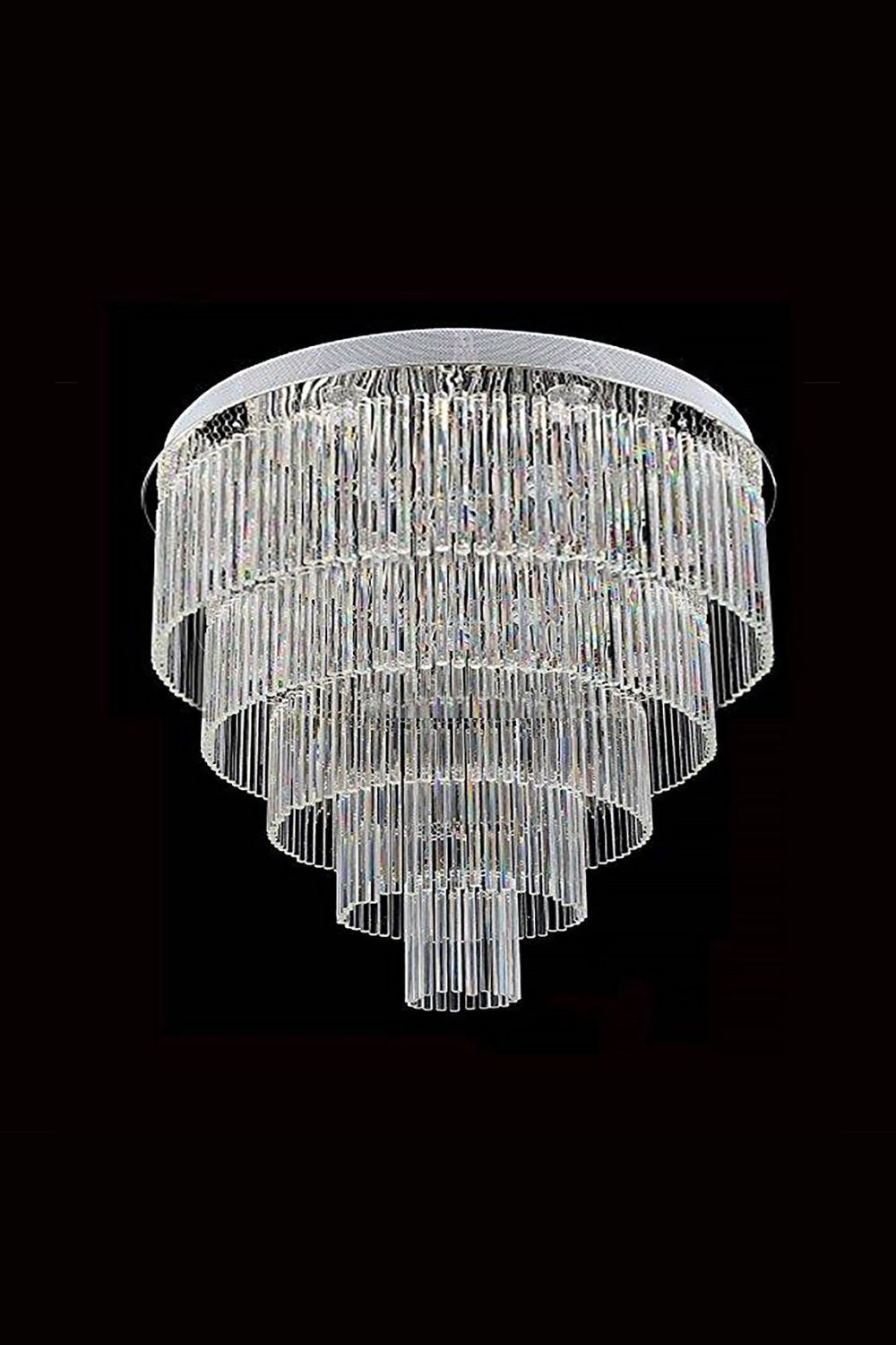 Multi Layers Round Raindrop Chandelier - everlamps