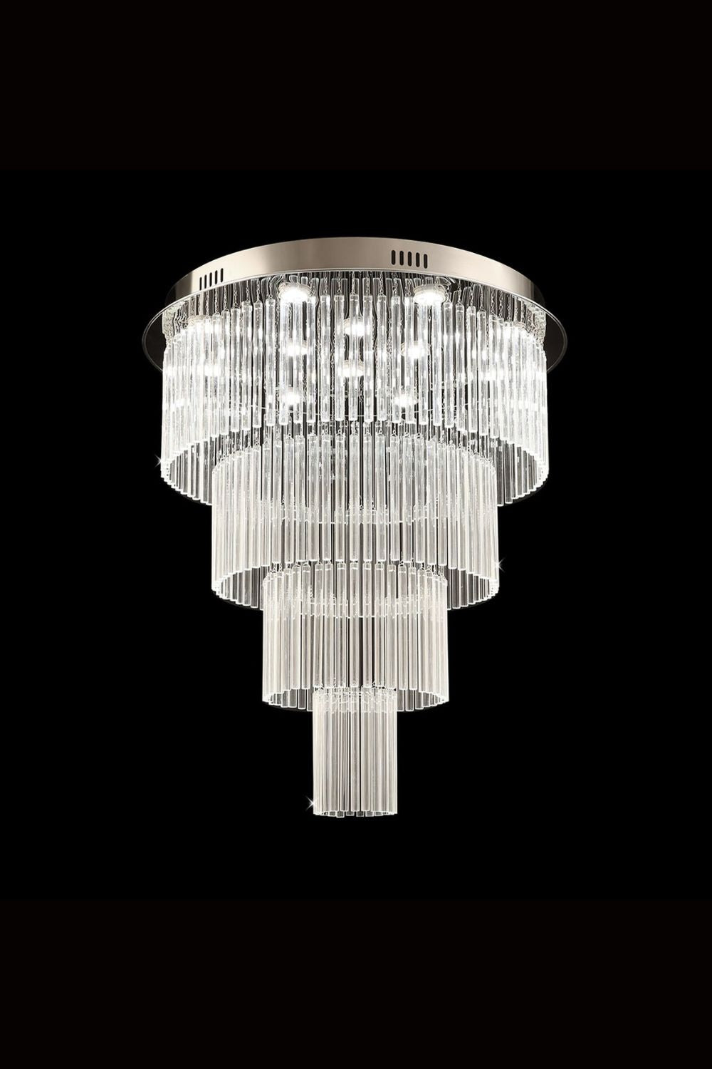 Multi Layers Round Raindrop Chandelier - everlamps