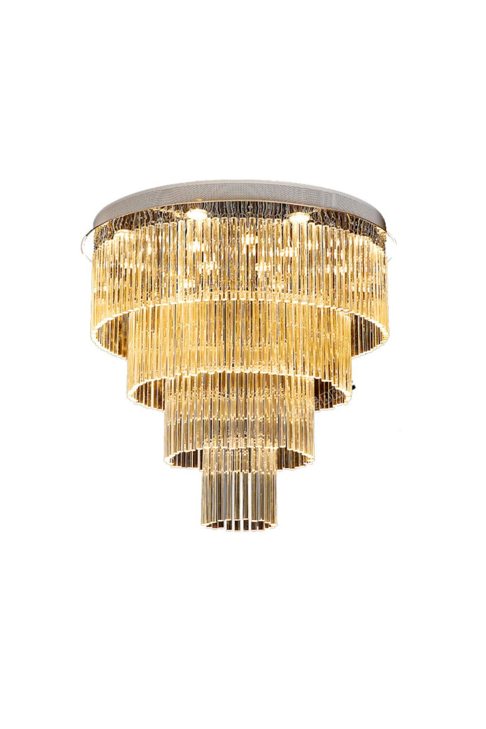 Multi Layers Round Raindrop Chandelier - everlamps