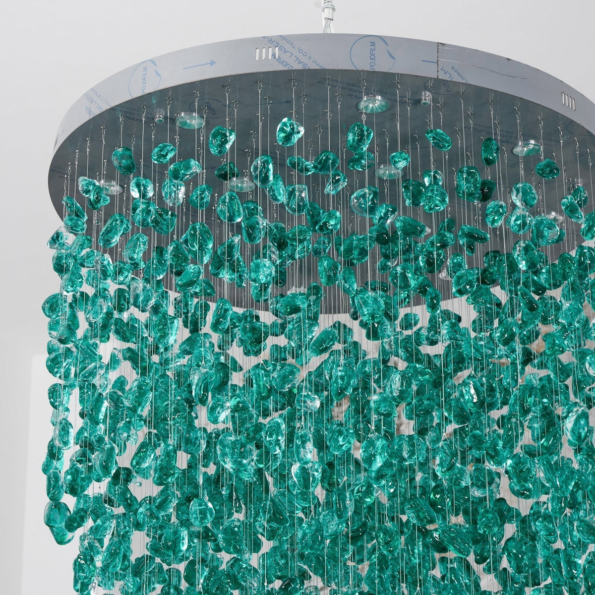 Crystal Stone Crystal Spiral Chandelier