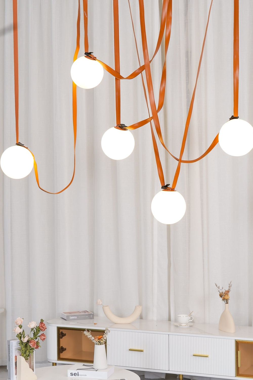 Multiple Belt Art Pendant Light - everlamps