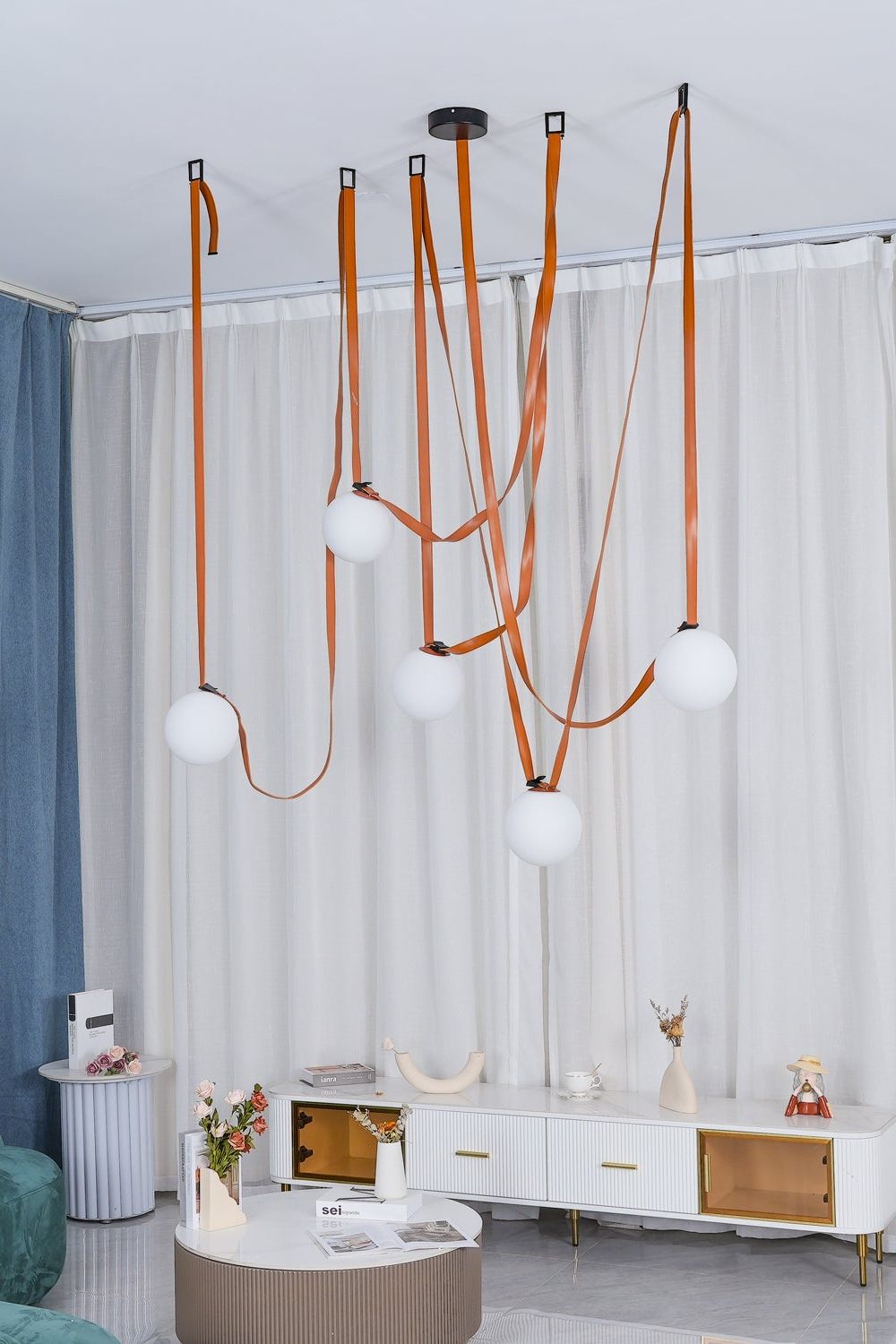 Multiple Belt Art Pendant Light - everlamps