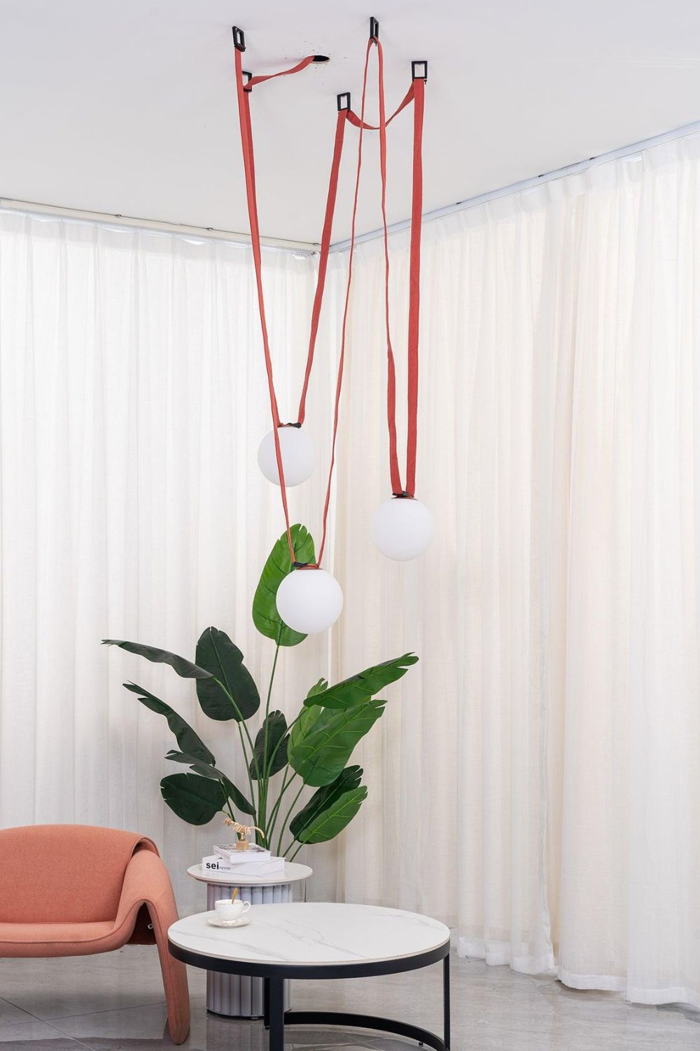 Multiple Belt Art Pendant Light - everlamps