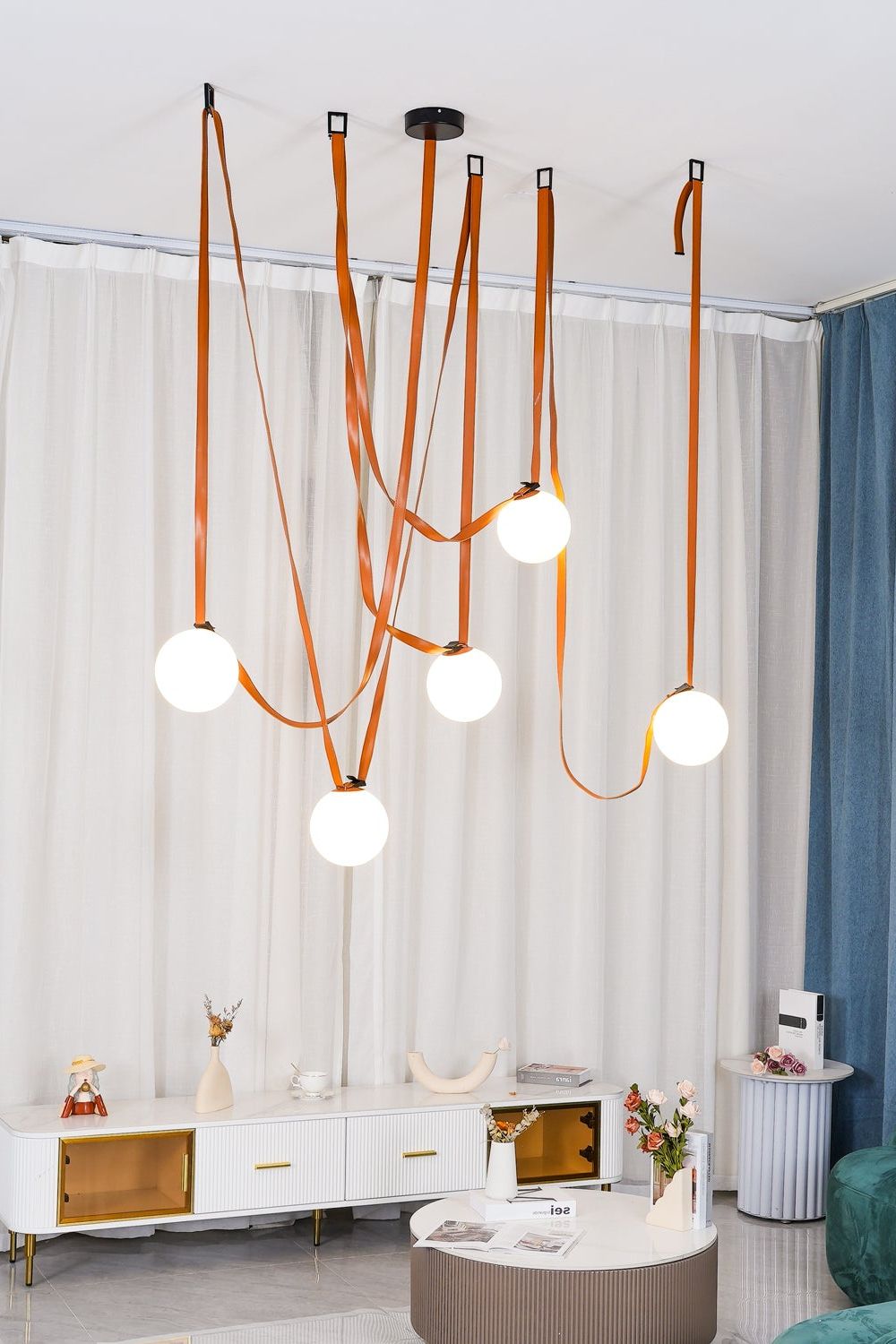 Multiple Belt Art Pendant Light - everlamps