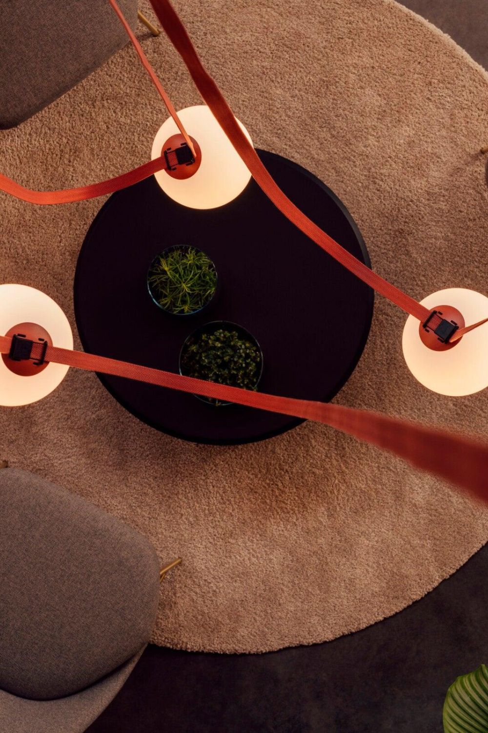 Multiple Belt Art Pendant Light - everlamps