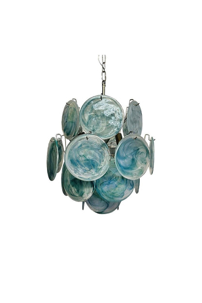 Vintage Art Blue Discs Chandelier | everlamps