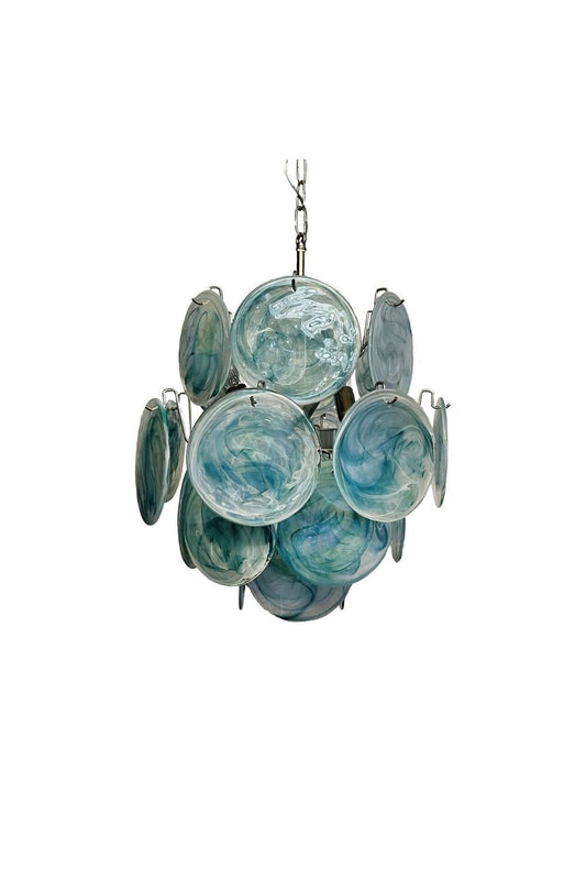 Vintage Art Blue Discs Chandelier | everlamps