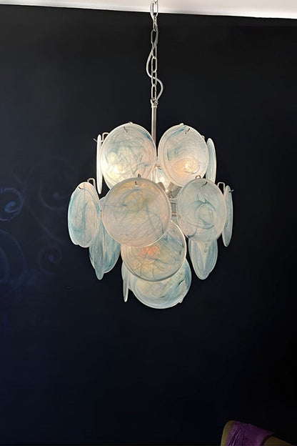 Vintage Art Blue Discs Chandelier - view 17 | everlamps