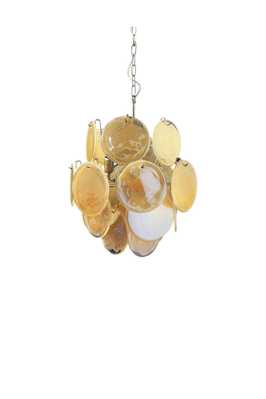 Vintage Art Gold Discs Chandelier | everlamps