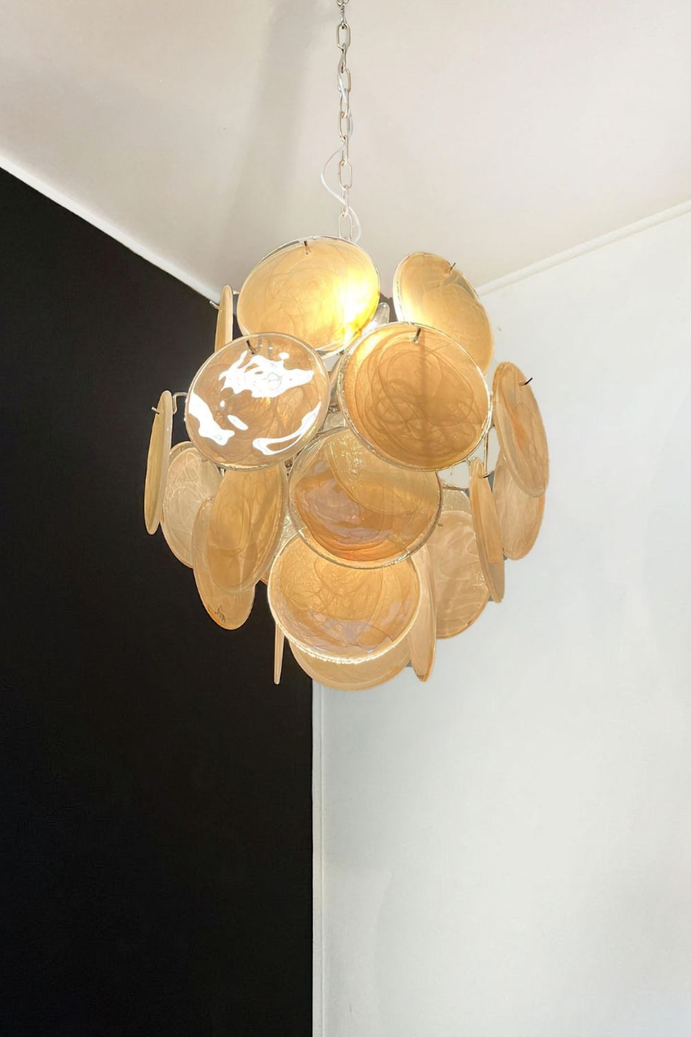 Vintage Art Gold Discs Chandelier - view 14 | everlamps