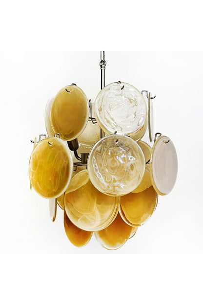 Vintage Art Gold Discs Chandelier - view 21 | everlamps