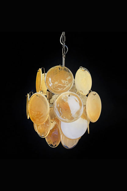 Vintage Art Gold Discs Chandelier - view 18 | everlamps