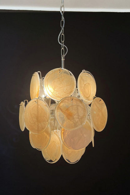 Vintage Art Gold Discs Chandelier - view 19 | everlamps