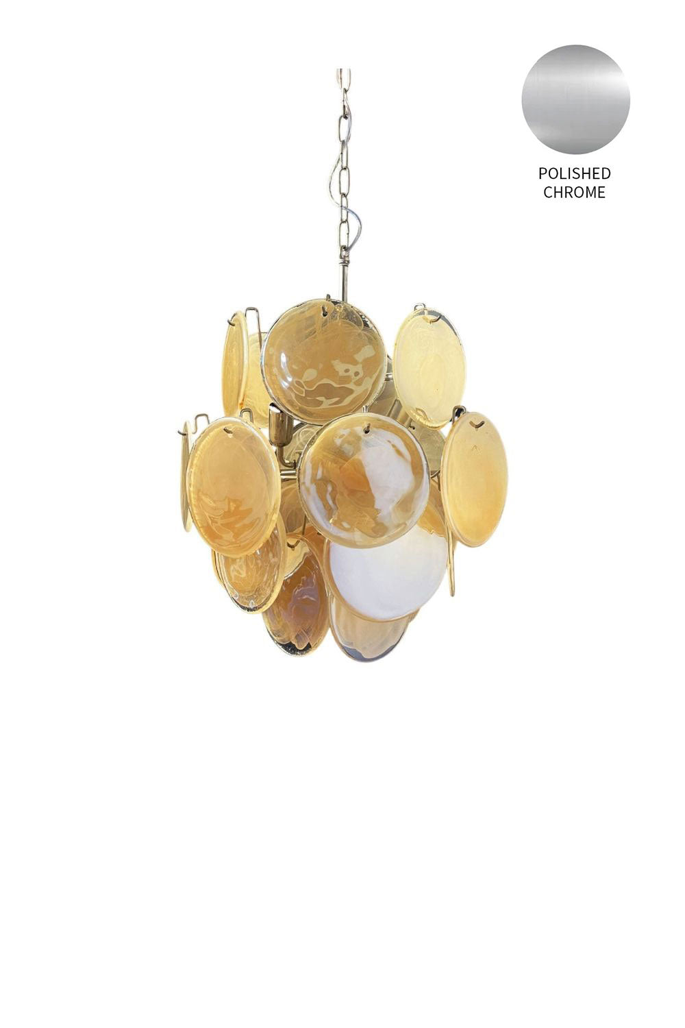 Vintage Art Gold Discs Chandelier - view 22 | everlamps