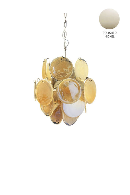 Vintage Art Gold Discs Chandelier - view 23 | everlamps