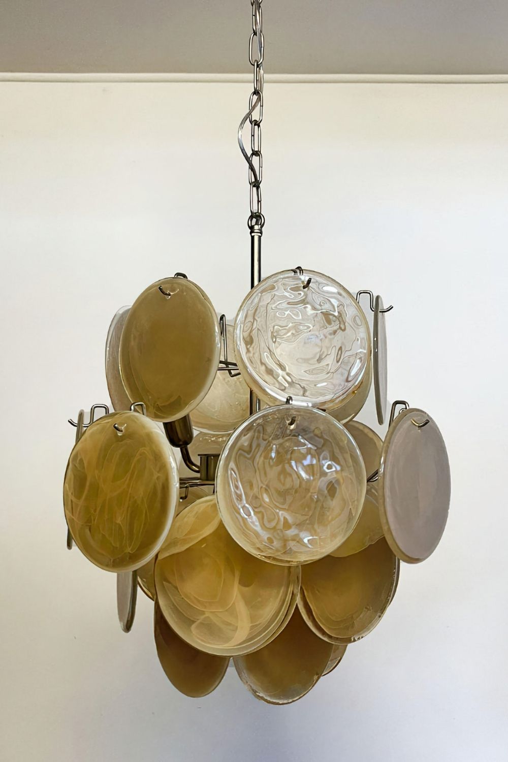 Vintage Art Gold Discs Chandelier - view 16 | everlamps