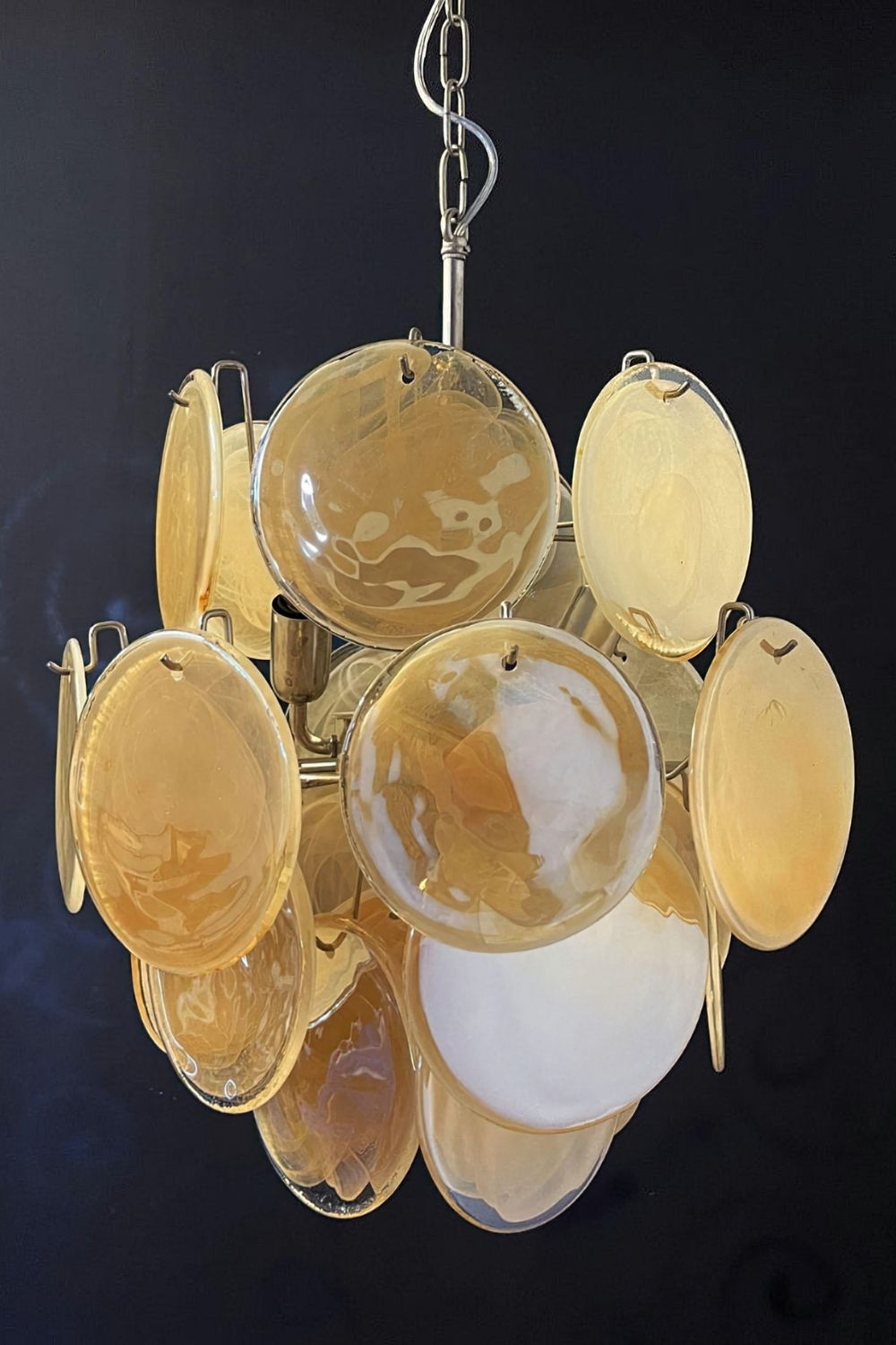 Vintage Art Gold Discs Chandelier - view 17 | everlamps