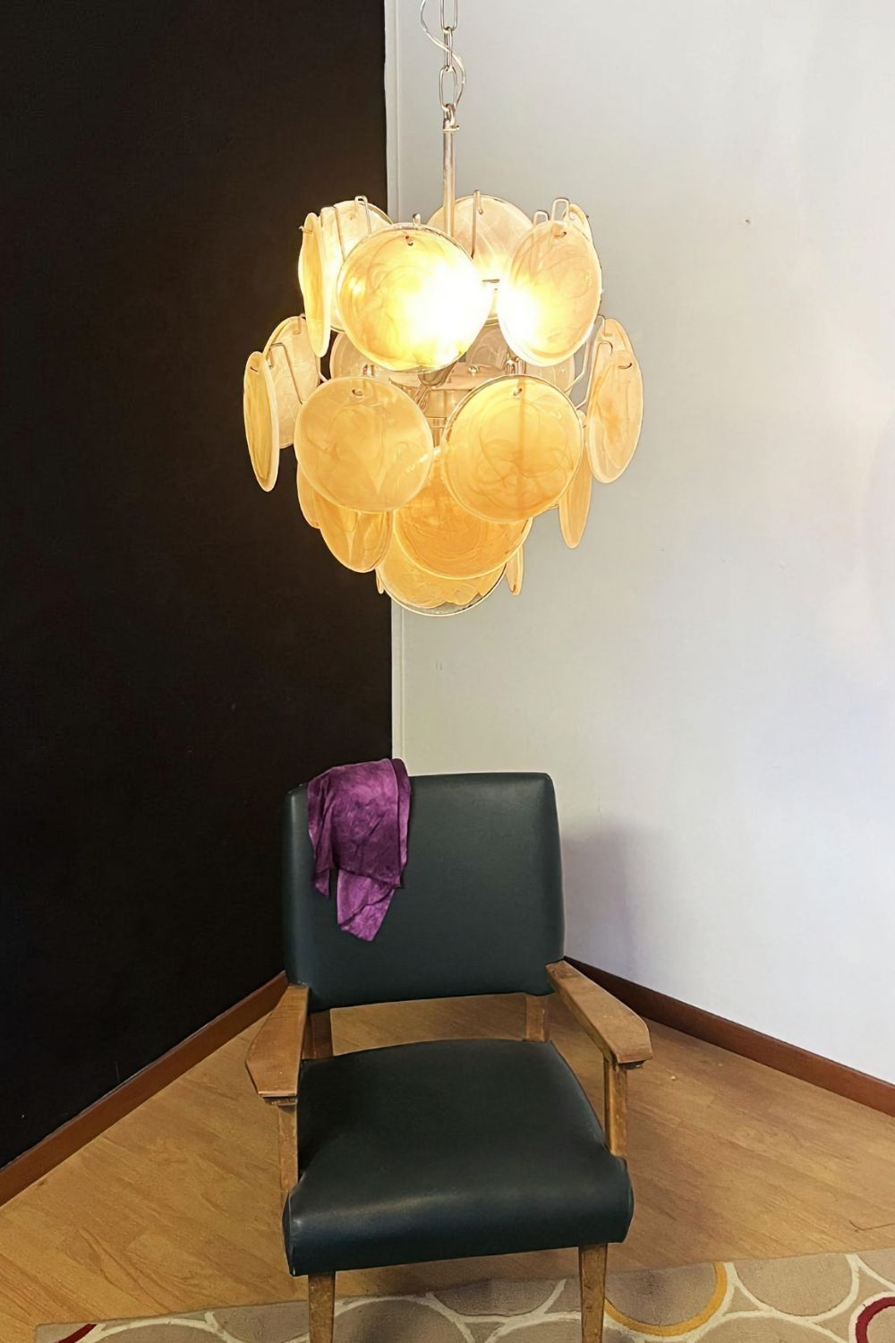 Vintage Art Gold Discs Chandelier - view 4 | everlamps