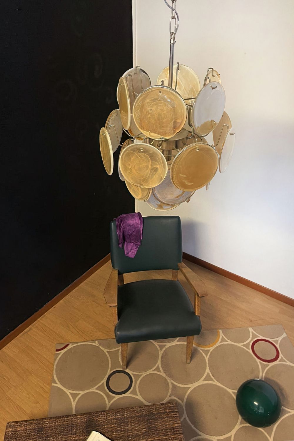 Vintage Art Gold Discs Chandelier - view 8 | everlamps