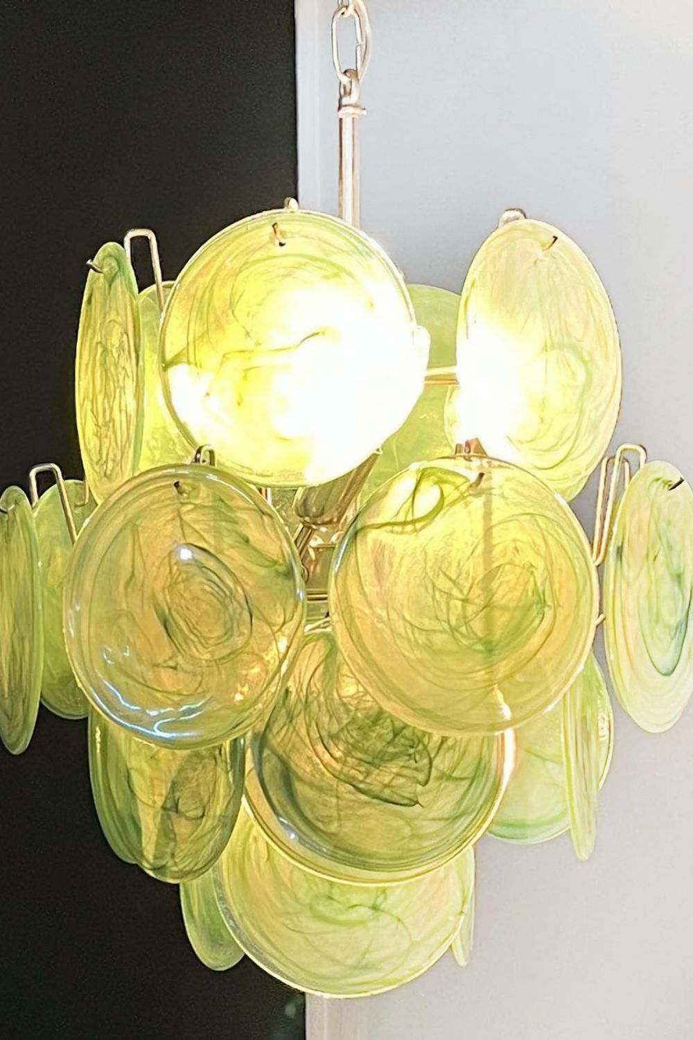Vintage Art Green Discs Chandelier - view 22 | everlamps