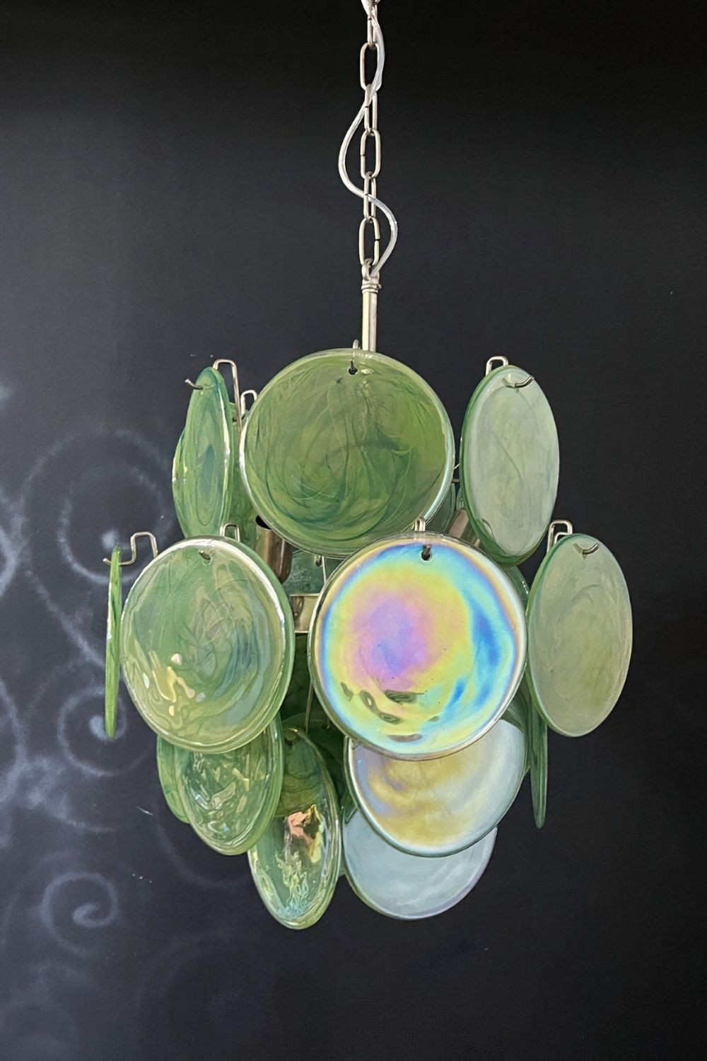 Vintage Art Green Discs Chandelier - view 20 | everlamps