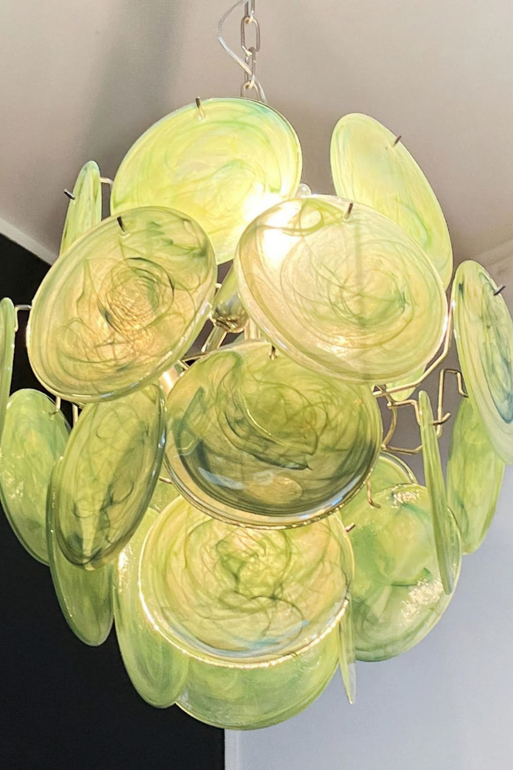 Vintage Art Green Discs Chandelier - view 24 | everlamps