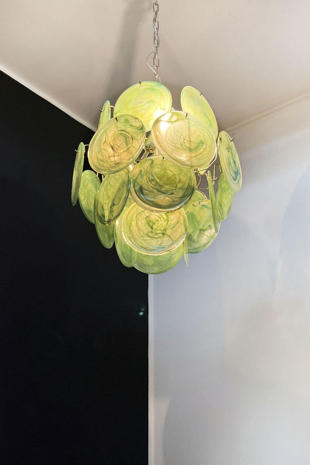 Vintage Art Green Discs Chandelier - view 16 | everlamps