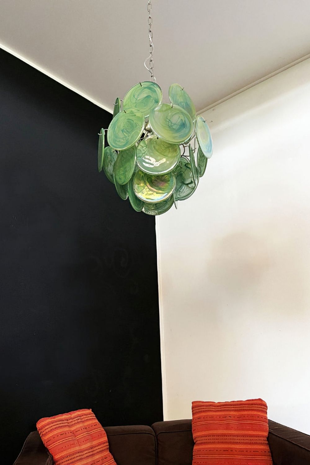Vintage Art Green Discs Chandelier - view 11 | everlamps