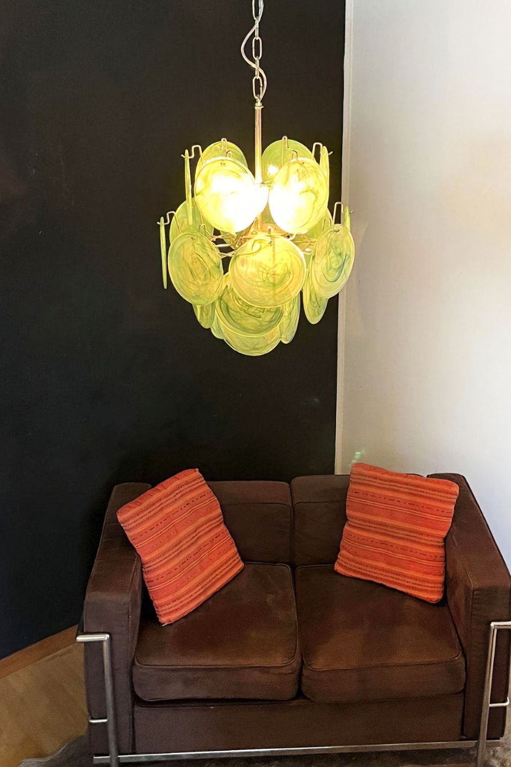 Vintage Art Green Discs Chandelier - view 7 | everlamps