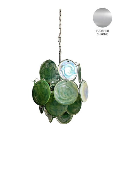 Vintage Art Green Discs Chandelier - view 27 | everlamps