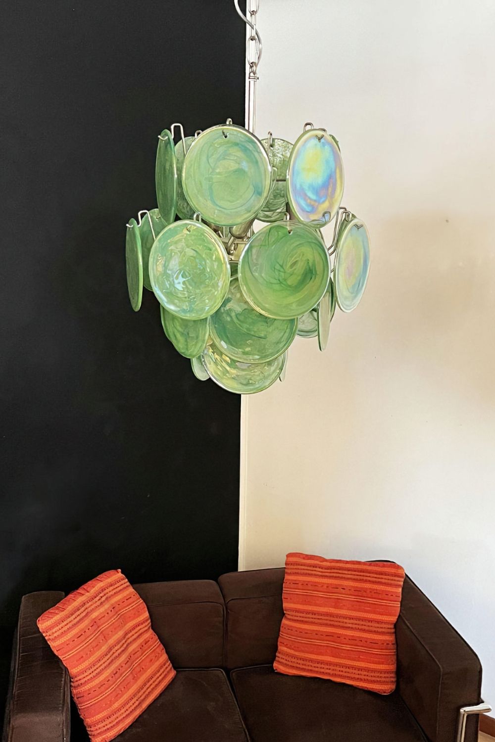 Vintage Art Green Discs Chandelier - view 6 | everlamps