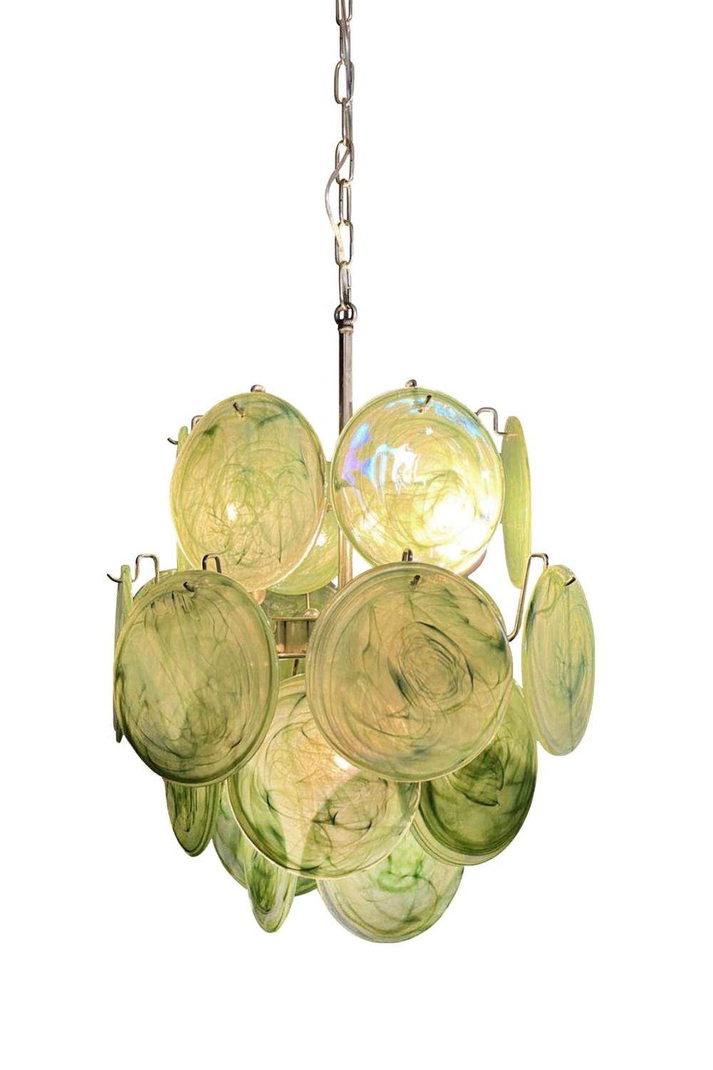 Vintage Art Green Discs Chandelier - view 26 | everlamps
