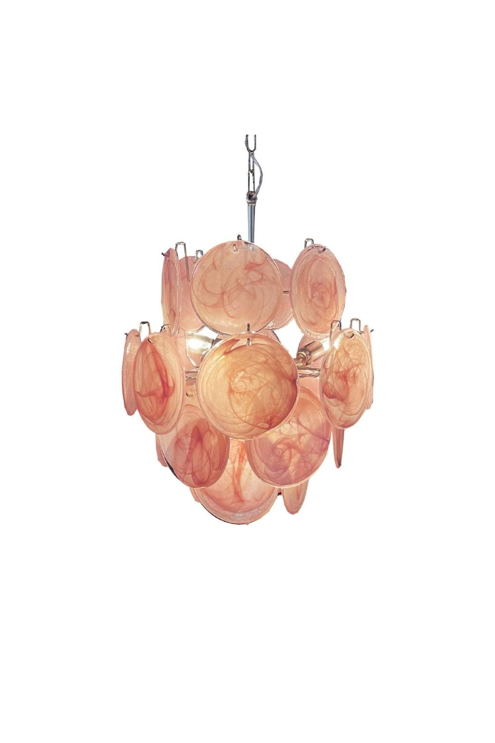 Vintage Art Pink Discs Chandelier | everlamps