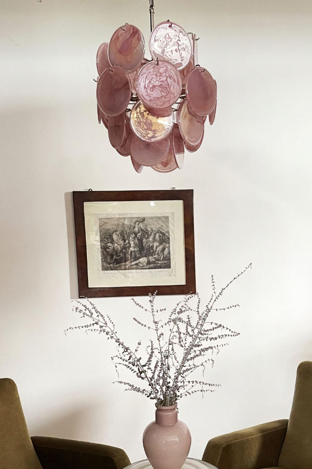 Vintage Art Pink Discs Chandelier - view 8 | everlamps