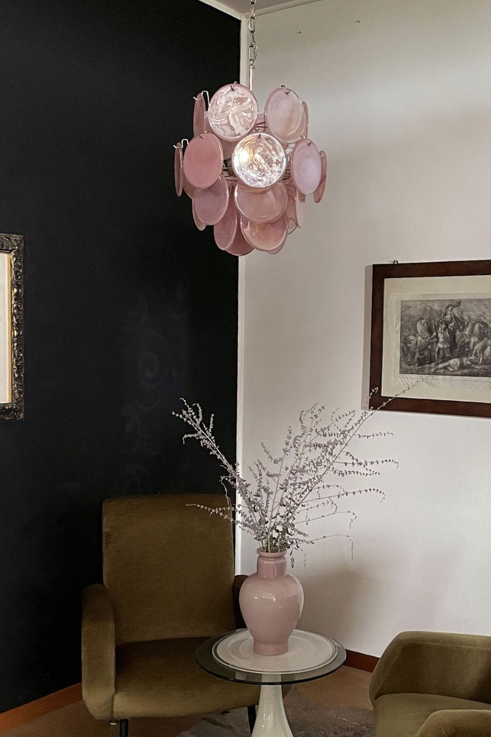 Vintage Art Pink Discs Chandelier - view 7 | everlamps