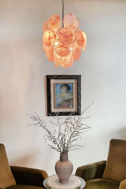 Vintage Art Pink Discs Chandelier - view 5 | everlamps