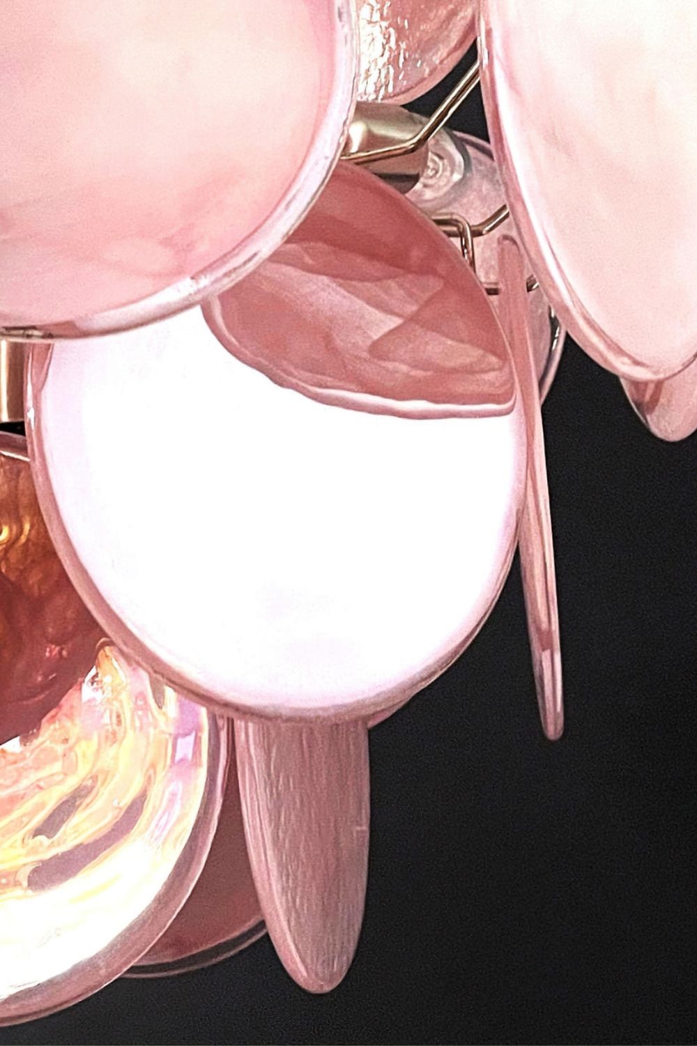 Vintage Art Pink Discs Chandelier - view 20 | everlamps