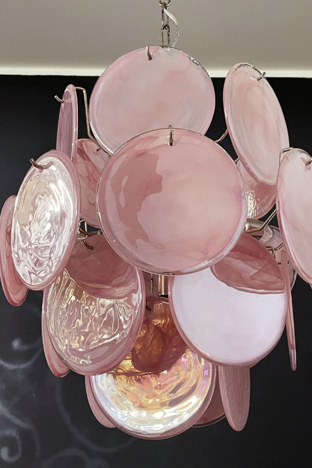 Vintage Art Pink Discs Chandelier - view 19 | everlamps