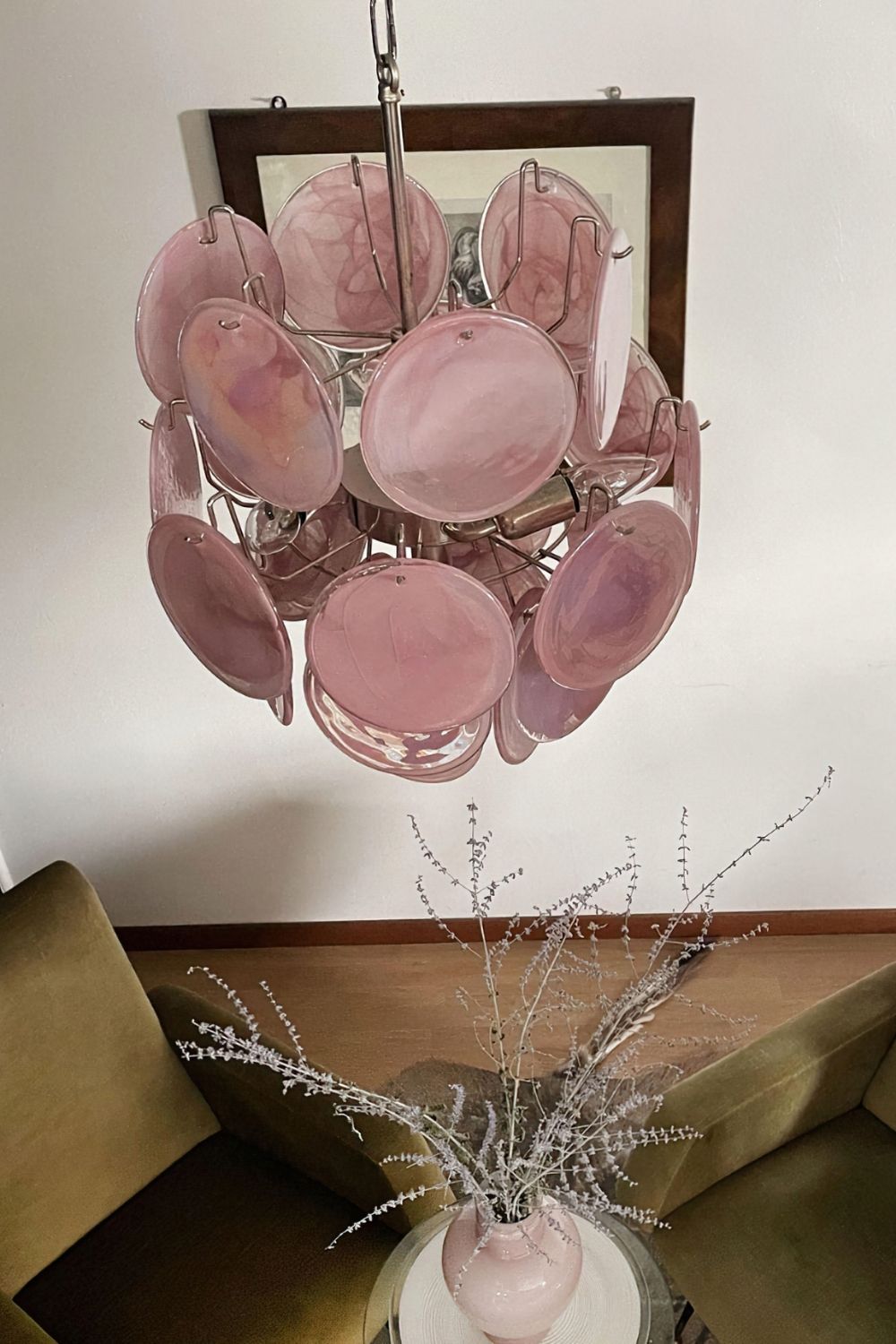 Vintage Art Pink Discs Chandelier - view 14 | everlamps