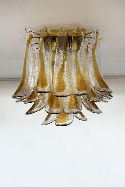 Art Amber Glass Petal Ceiling Light - view 17 | everlamps