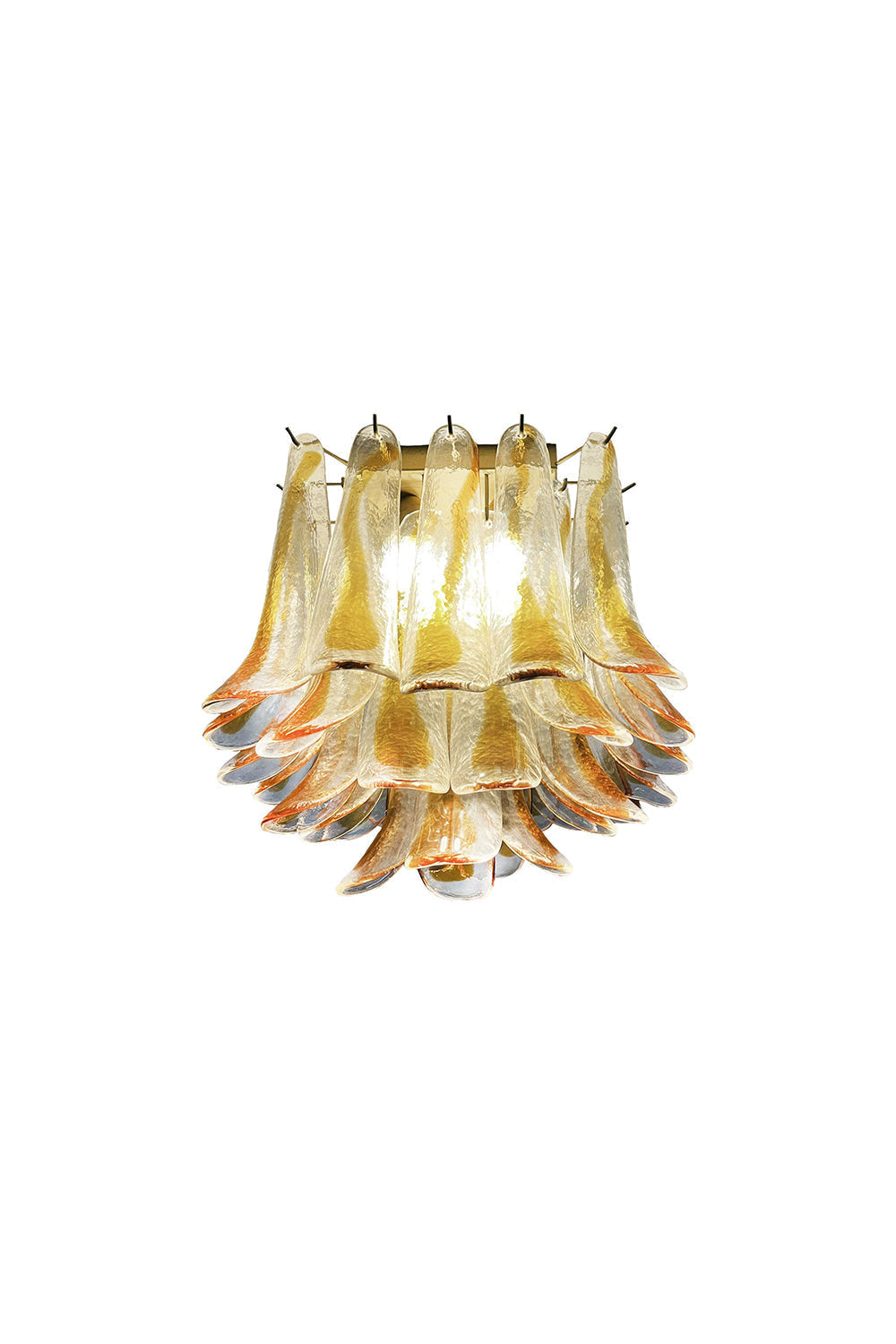 Art Amber Glass Petal Ceiling Light | everlamps