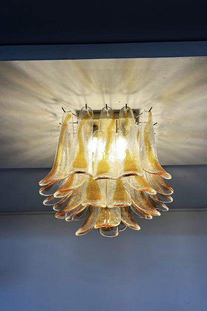 Art Amber Glass Petal Ceiling Light - view 10 | everlamps